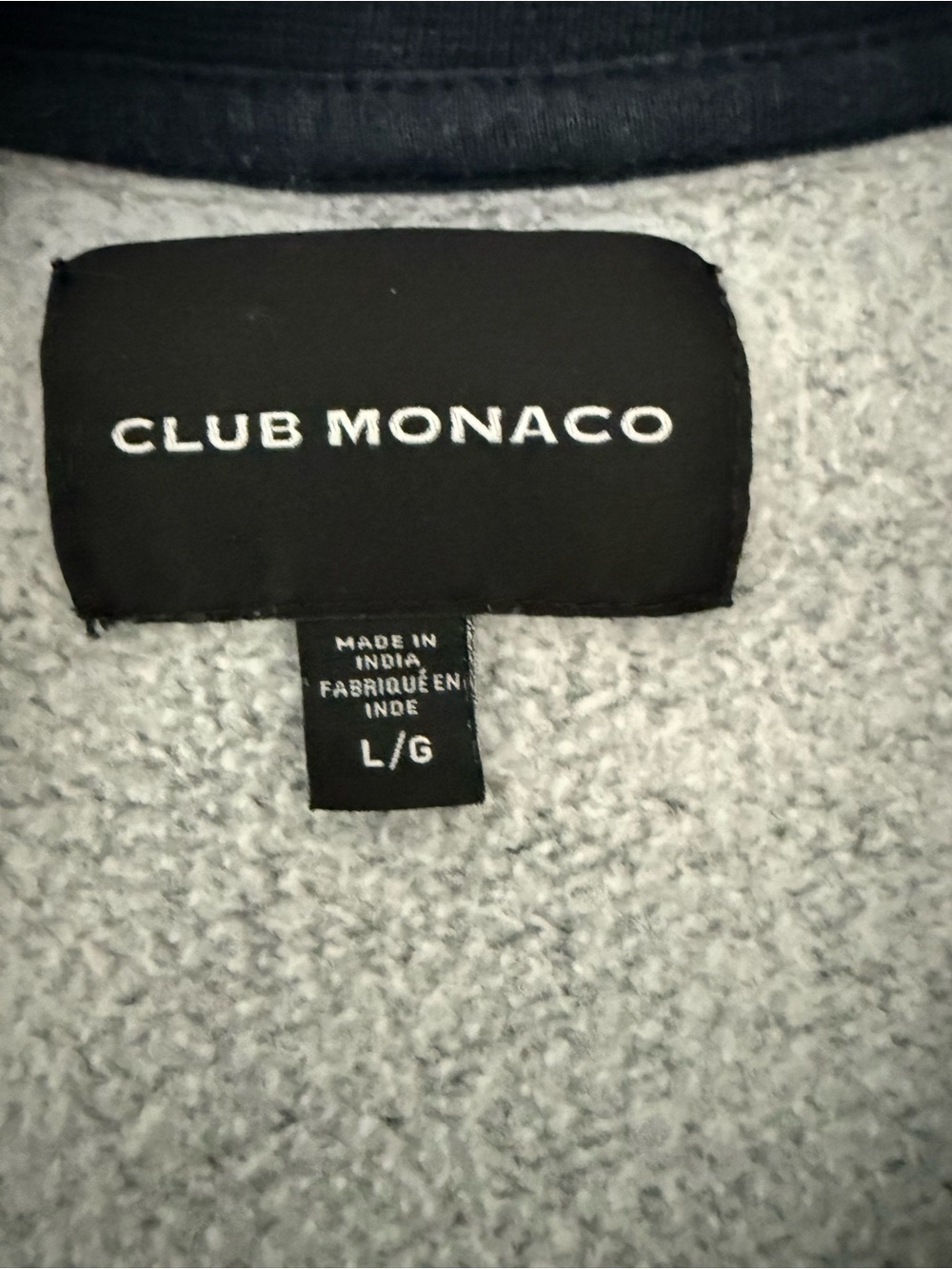 Club Monaco Heritage Navy Logo Crewneck Sweatshirt Size Large - Picture 8 of 10